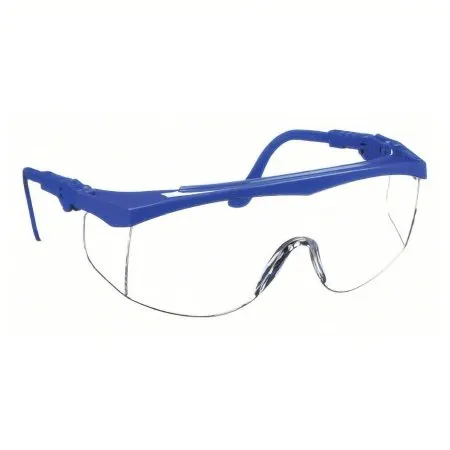 Pyramex - Integra - SN410S -  Protective Glasses  Adjustable Temple Anti scratch Coating Clear Tint Polycarbonate Lens Blue Frame Over Ear One Size Fits Most