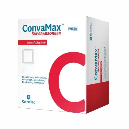 Convatec - ConvaMax Superabsorber - 422567 -  Super Absorbent Dressing  Non Adhesive 4 X 4 Inch Square