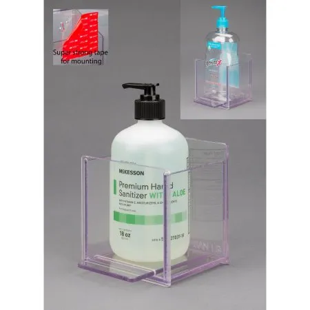 Poltex - HANDSANL-T - Hand Hygiene Holder Poltex Clear Petg 18 Oz. Bottle Vhb Tape Mount