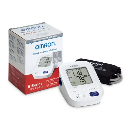 Omron Healthcare - Omron5 Series - BP7200 - Home Automatic Digital Blood Pressure Monitor Omron5 Series Multiple Sizes Cloth Fabric Cuff 23 to 43 cm Desk Model