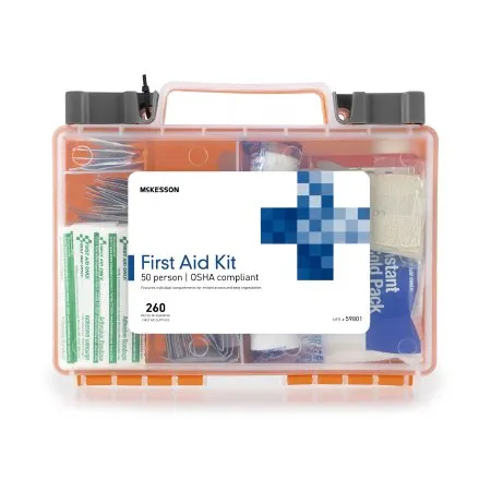 McKesson - 59801 - First Aid Kit 50 Person Plastic Case
