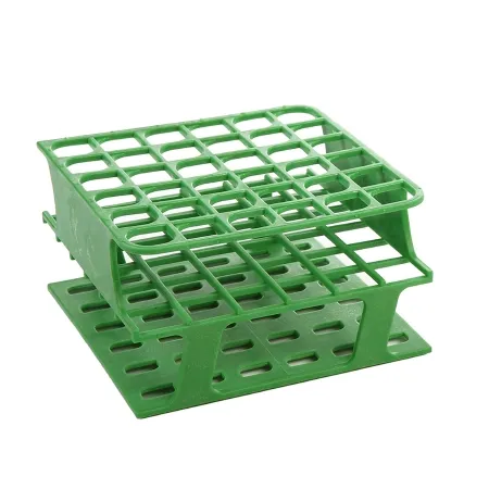 Heathrow Scientific - OneRack - HS27502C - Half Size Test Tube Rack Onerack 36 Place 5 To 10 Ml Tube Size Green 70 X 127 X 127 Mm