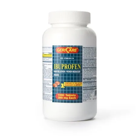Geri-Care - 941-10-GCP - Pain Relief Geri-Care 200 mg Strength Ibuprofen Tablet 1000 Per Bottle