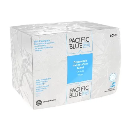 Georgia-Pacific Consumer - Pacific Blue Select - 80535 - Georgia Pacific  Washcloth  9 1/2 X 13 Inch White Disposable