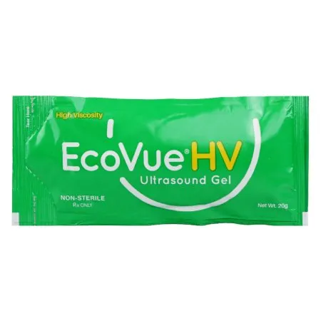 HR Pharmaceuticals - From: 380 To: 381 - EcoVue High Viscosity Ultrasound Gel, 20g Packet, Non Sterile, 100/bx, 4bx/cs
