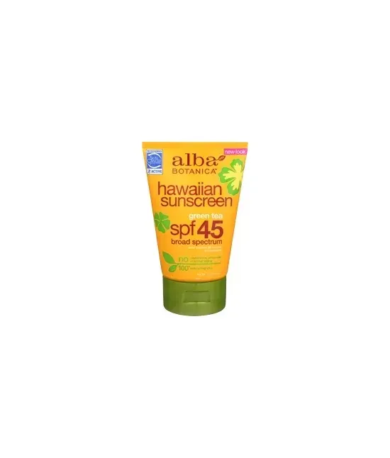Alba Botanica - 11827 - Green Tea SPF 45 Sunscreen