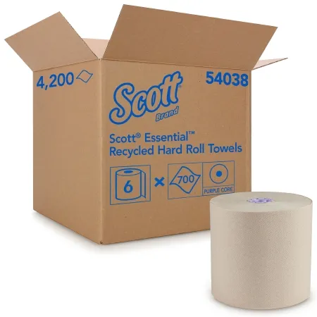Kimberly Clark - Scott Essential - 54038 - Paper Towel Scott Essential Hardwound Roll 700 Foot Length