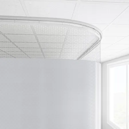 Imperial Fastener - 80X72SUMMIN - Cubicle Curtain 20 Inch Mesh 72 Inch Width 80 Inch Length