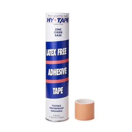 Hy-Tape International - Hy-Tape - 20LF - Hy Tape Waterproof Medical Tape Hy Tape Pink 2 Inch X 5 Yard Zinc Oxide Adhesive Zinc Oxide NonSterile
