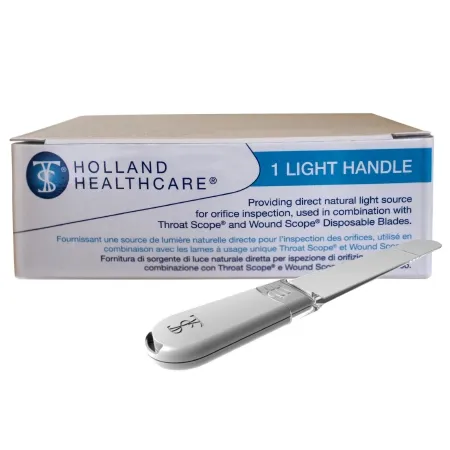 Florida Medical Sales - Holland Healthcare - HH-HH106C - Throat Scope Handle Holland Healthcare Throat Scope Handle/oral Exam Reusable