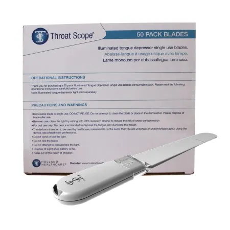 Florida Medical Sales - TelScope and Throat Scope - HH-TS102C - Blades For Ts Or Ts Telscope And Throat Scope Single Use Blade