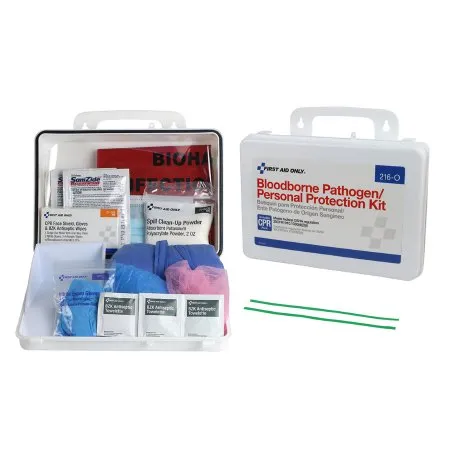ACME United - First Aid Only - 216-O -  Bloodborne Pathogen Spill Clean Up / Personal Protection With CPR Pack Kit 
