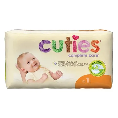 First Quality - Cuties - CDB001 -  Unisex Baby Diaper  Size 1 Disposable Heavy Absorbency