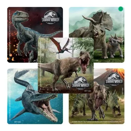 SmileMakers - ST1592B - Smilemakers 20 Per Box Jurassic World Stickers Sticker 2-1/2 Inch