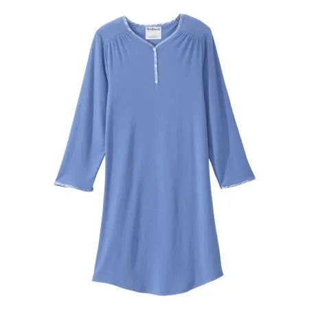 Silverts Adaptive - SV330_SV15_S - Patient Exam Gown Silverts Small Blue Reusable