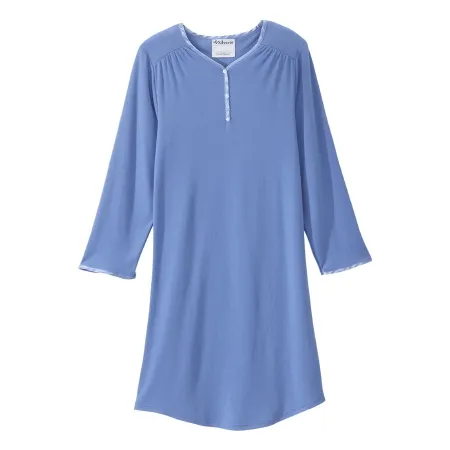 Silverts Adaptive - SV330_SV15_L - Patient Exam Gown Silverts Large Blue Reusable