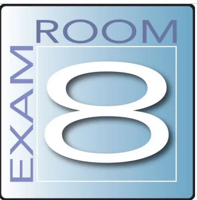 Clinton Industries - EX4-B - Door Sign Exam Room Clinton Industries English