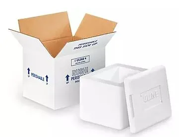 Uline - S-19762 - Insulated Shipping Kit 4-1/2 X 5 X 6 Inch Inside, 7 X 7-1/2 X 8-1/2 Inch Outside Dimensions