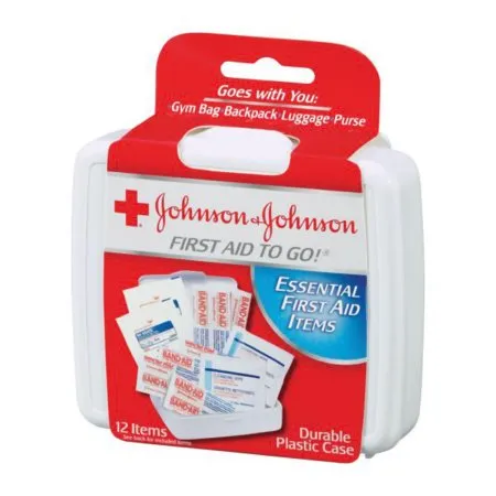 J&J - Johnson and Johnson to Go - 38137008295 - First Aid Kit Johnson and Johnson to Go Plastic Case