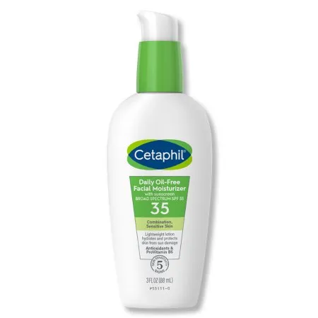 Galderma Laboratories - Cetaphil Daily Oil-Free - 30299411300 - Facial Moisturizer With Sunscreen Cetaphil Daily Oil-free 3 Oz. Pump Bottle Unscented Lotion