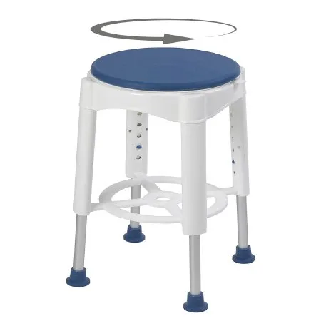 Medical Group Care - MGC Health - IT000034 - Shower Stool Mgc Health Without Arms Plastic Frame Without Backrest 250 Lbs. Weight Capacity