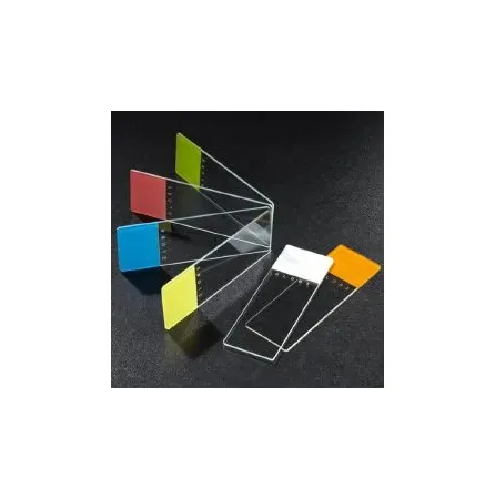 Globe Scientific - 1334Y - Color Coded Slide, Clipped Corners, Beveled Edges, Yellow, 25 x 75mm, 72/bx, 20 bx/cs