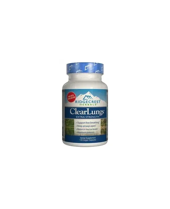 RidgeCrest Herbals - 140156 - ClearLungs Extra Strength *New