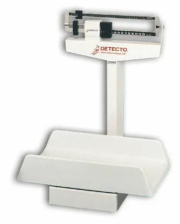 Detecto Scale - 451 - Pediatric Scale Detecto Balance Beam Display 65 Kg Capacity White Analog