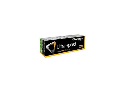 Carestream America - From: 1445360 To: 1491752 - Carestream Ultra Speed Intraoral film, DF 54C, Size 0, 1 film Super Poly Soft packets with ClinAsept barrier. 75/bx