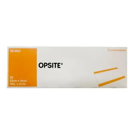 Smith & Nephew - OpSite - 4967 -  Transparent Film Dressing  5 1/2 X 10 Inch 2 Tab Delivery Rectangle Sterile