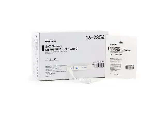 McKesson - 16-2354 - SpO2 Sensor Finger Pediatric Single Patient Use