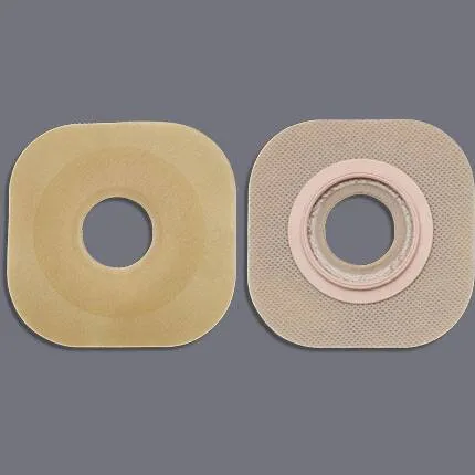 Hollister - FlexWear - 16402 - Ostomy Barrier FlexWear Precut  Standard Wear Without Tape 44 mm Flange Green Code System Hydrocolloid 3/4 Inch Opening