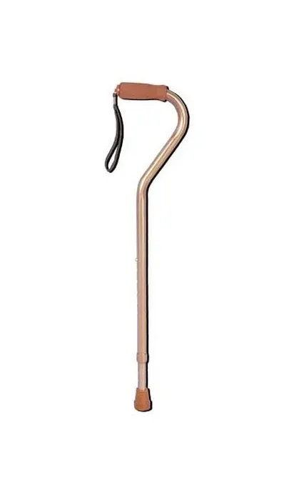 Drive Devilbiss Healthcare - Designer Series - From: 1624 To: 1628 - Drive Medical Deluxe Adjustable Cane Offset W/Wrist Strap
