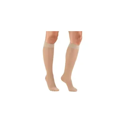 Truform - 1773ND-L - Womens Lite Weight Knee Highs-15-20 Gradient-Large-Nude