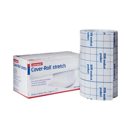 BSN Medical - Cover-Roll Stretch - 45548 - Cover Roll Stretch Dressing Retention Tape with Liner Cover Roll Stretch White 4 Inch X 2 Yard Nonwoven Polyester NonSterile