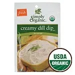Simply Organic - From: 18840 To: 18843 - Creamy Dill Dip, ORGANIC, Gluten Free