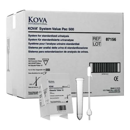 Alltrista Plastics - KOVA System Pac 500 - 87156 - Urinalysis Consumables Kit KOVA System Pac 500 Urinalysis Urinalysis System Urine Sample 500 Tests Non-Regulated