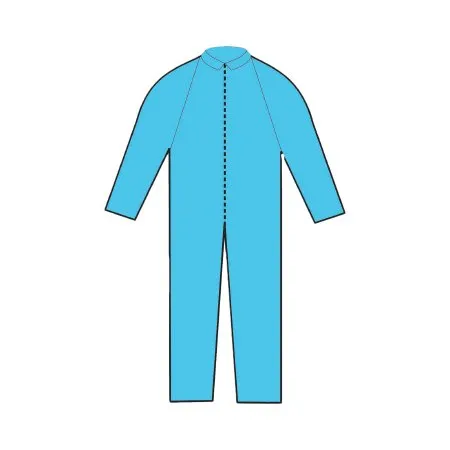O&M Halyard - 75651 - Coverall 2X-Large Blue Disposable NonSterile