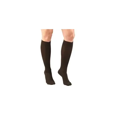 Truform - 1973BN-M - Womens Rib Patten Knee High Sock-15-20 Gradient-Med