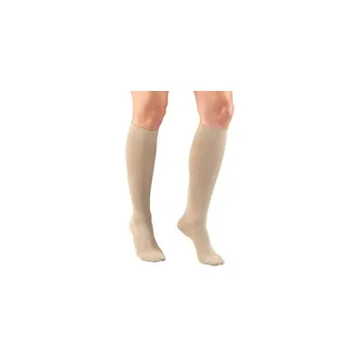 Truform - 1973TN-M - Womens Rib Patten Knee High Sock-15-20 Gradient-Med