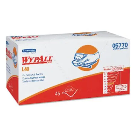 WypAll - KCC-05770 - L40 Towels, Pro Towels, 12 X 23, White, 45/box, 12 Boxes/carton
