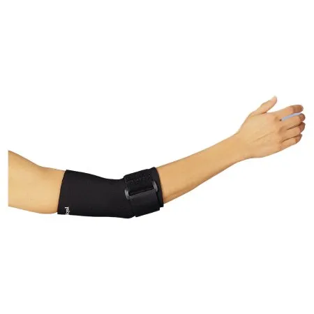 DeRoyal - NE7728-73 - Elbow Sleeve With Support Strap Deroyal Medium Pull-on / Hook And Loop Strap Closure Left Or Right Elbow 10 To 11 Inch Forearm Circumference Black