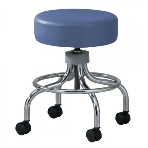 Clinton Industries - 2102 - Adj chrome stool w/ round footring