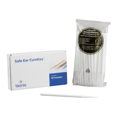 Bionix - FlexLoop - 9555 -  Ear Curette  6 Inch Length Round Handle 4 mm Tip Curved Flexible Oval Loop Tip
