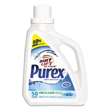 Purex - DIA-2420006040EA - Free And Clear Liquid Laundry Detergent, Unscented, 75 Oz Bottle