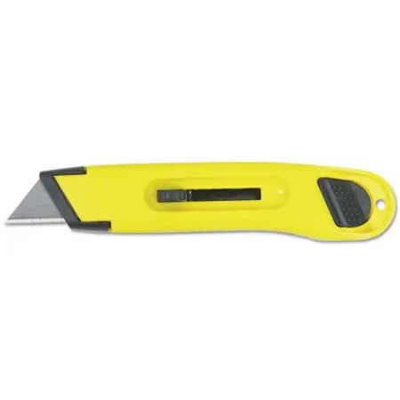 Stanley - BOS-10065 - Plastic Light-duty Utility Knife With Retractable Blade, 6 Plastic Handle, Yellow
