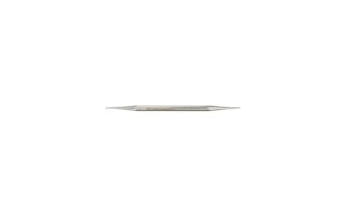Integra Lifesciences - Miltex - 40-58/1-3 - Excavator Curette Miltex 5-1/2 Inch Length Double-ended Solid Octagon Handle 1.5 Mm Tip / 2.5 Mm Tip Straight Fenestrated Round Cup Tip