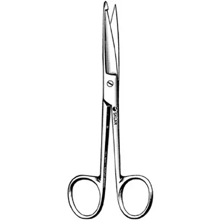 Sklar - 11-1255 - Bandage Scissors Sklar Knowles 5-1/2 Inch Length Or Grade Stainless Steel Nonsterile Finger Ring Handle Straight Sharp Tip / Blunt Tip