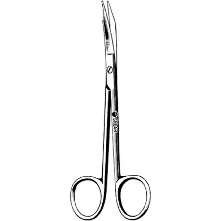 Sklar - 22-2520 - Operating Scissors Sklar Goldman-fox 5 Inch Length Or Grade Stainless Steel Nonsterile Finger Ring Handle Curved Sharp Tip / Sharp Tip