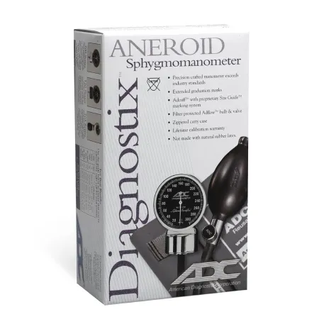 American Diagnostic - Diagnostix720 Series - 720-11ABK - Aneroid Sphygmomanometer Unit Diagnostix720 Series Adult Nylon 23 - 40 cm Pocket Aneroid